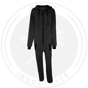 Women's Custom Logo Jogger Contrast Color 1-Piece <b>Overall</b> Sweat Track Suit <b>Winter</b> Sports Apparel for Adults - Product Image 1