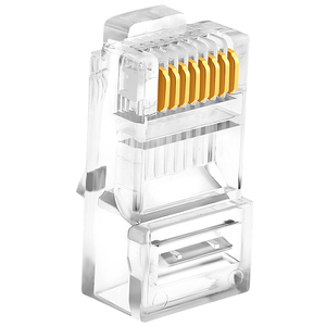 "Cat 5e <b>Ethernet</b> Jack Connector with Red UTP Cable" - Product Image 3