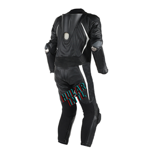 Traje de Carreras para Motocicleta para Hombre Mono de Cuero con Armaduras Aprobadas por CE Piel de Vaca y Acolchado Completo - Product Image 4
