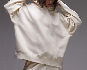 Sweat à capuche respirant grande taille avec logo personnalisé personnalisation vêtements décontractés d'hiver pull noir surdimensionné streetwear sweats à capuche pour femmes - Product Image 5