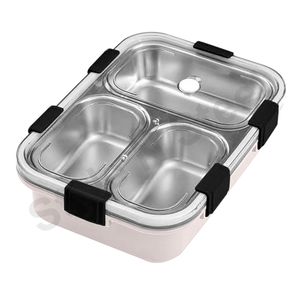 Printed Friendly Stainless Steel Tiffin <b>Lunch</b> <b>Box</b> Polished <b>Metal</b> Camping Food Carrier with Lock Unique kinds <b>Lunch</b> <b>Box</b> - Product Image 1