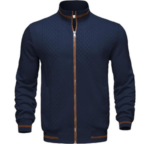 Chaqueta Universitaria Clásica Negra para Hombre, Invierno, Elegante, Cuello Alto, Múltiples Bolsillos Utilitarios, Tejido Transpirable de Secado Rápido y Duradero - Product Image 1