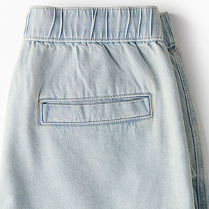 2025 New Embroidery Denim Washed Shorts Custom Design Custom Color Street Wear Denim Shorts Quick Dry Breathable Shorts - Product Image 3