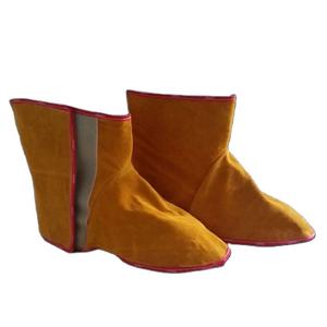 รองเท้าหนังวัวแท้คุณภาพพรีเมียมสำหรับช่างเชื่อม ป้องกันการบาดเจ็บในการทำงาน ปกป้องขา หนังคุณภาพสูง - Product Image 1