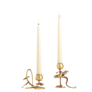 Bougeoir Vintage en Métal Doré de Grande Qualité Décorations de Noël pour Fêtes de Restaurants à Domicile avec Bougeoir Élégant - Product Image 6