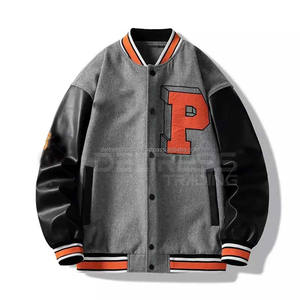 Chaqueta universitaria de manga larga para hombre de diseño personalizado Premium, bordado de chenilla, Parche de lona de alta calidad, chaquetas con letras de invierno - Product Image 1