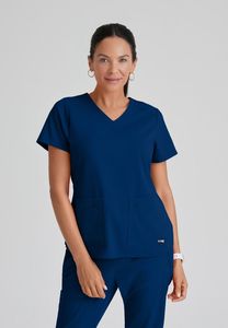 Femmes meilleure qualité Salon de beauté Spa tunique chemise dames fantaisie salon de beauté gommages uniforme haut avec poche en option - Product Image 6