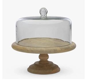 Wholesale Customized Wood Cake Platter Tray <b>Tools</b> Decorative Serving Platter and <b>Dessert</b> Dome Container for Home Use - Product Image 6