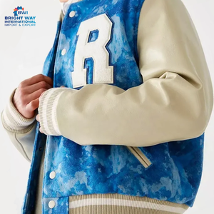 Sudadera deportiva unisex de fábrica, chaqueta de béisbol de manga larga con logotipo personalizado, chaqueta de VERSIDAD de invierno INTERNACIONAL BRIGHT WAY - Product Image 4