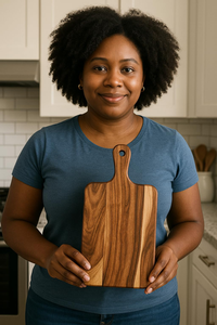 Tabla de cortar de madera de primera calidad, tabla de cortar de cocina ecológica, diseño duradero y elegante - Product Image 5