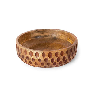 Tazón de servicio de madera impreso, tazón de madera para cocina, hoteles, restaurante, accesorios de cocina - Product Image 5