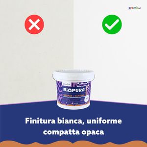 Biopura Cromika Vernici Acriliche Traspiranti 10 L Confezione da 1 per Interni Garage Cantine - Product Image 3