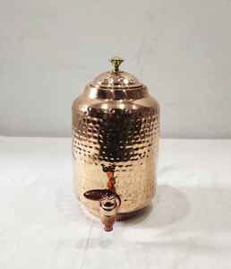 Hand Hammered Design Premium Quality Pure Copper Drinkware <b>Water</b> <b>Dispenser</b> Antique Copper <b>Water</b> Pot at Best Price - Product Image 3