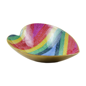 LGBTQ ชามผลไม้สำหรับโรงแรมและร้านอาหารการออกแบบชามสลัดเคลือบไม้อุปกรณ์เสริมสายรุ้ง - Product Image 4