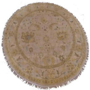 Alfombra india hecha a mano, única en su tipo, de 10'2 x 10'2 - Product Image 1