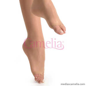 Pantimedias para Mujer con Punta Descubierta Mod. Medias de red opacas transparentes con patrones, de material de elastano, con estribo, tallas disponibles - Product Image 1