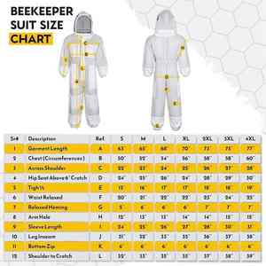 Traje de apicultura profesional con tela ligera de malla y protección contra picaduras de cuerpo completo - Product Image 6