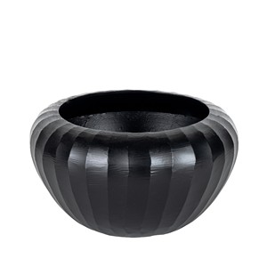 Jarrón de metal plateado con estilo único, jarrón de suelo de aluminio de forma ancha para arreglos florales decorativos para el jardín del hogar - Product Image 1