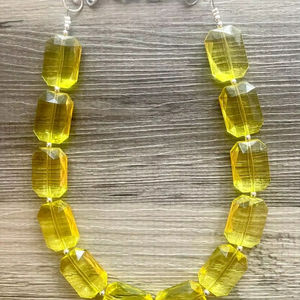 Collier de perles de résine de diamant transparent pour les fêtes de mariage fiançailles fêtes de noël et vêtements de bureau - Product Image 2