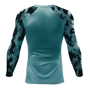 เสื้อรัดรูปน้ำหนักเบาขายดีที่สุดปี 2025 ระบายอากาศได้ดี พิมพ์ลายด้วยเทคนิค Heat-Transfer ผลิตจากผ้า Spandex/Polyester แห้งเร็ว ป้องกันแบคทีเรีย สำหรับ MMA - Product Image 2