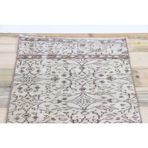 Tapis turc, tapis de couloir 2,1x10,3 pieds, tapis marron à motifs floraux - Product Image 4