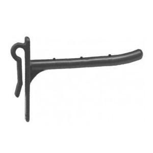 Gancho de exhibición de color negro con solapa de 50mm, producto de categoría - Product Image 1