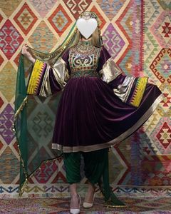 Traditionnel ethnique Vintage Kuchi robe Afghan/Pakistan fête porter multicolore Kochi robe 3067 musulman vêtements accessoire - Product Image 3