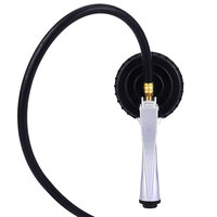 Heavy-Duty Anti-Smashing Tire Inflator with Built-In Pressure Gauge (ZINC & TPR Body) for Vehicle & Industrial Use