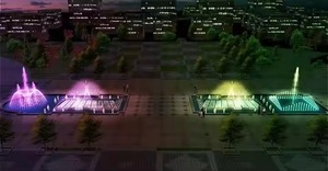 น้ำพุสแตนเลส304ทันสมัยสำหรับตกแต่งสวนพร้อมเสียงดนตรีและการเต้นรำมัลติมีเดียที่มีสีสัน - Product Image 5