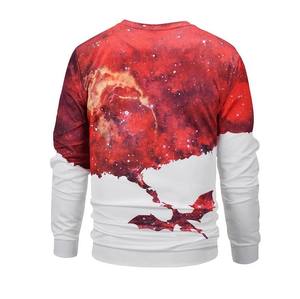 เสื้อสเวตเชิ้ตคอกลมมีฮู้ดพิมพ์ซับลิเมชันสำหรับผู้ชายเสื้อสเวตเชิ้ตผ้าโพลีเอสเตอร์ออกแบบใหม่ล่าสุด - Product Image 4