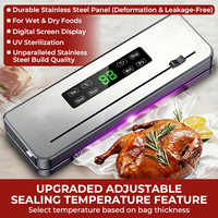 65kPa 120W 30cm 4L/min 8 Modes scellage multi-sacs coupe-sac menage machine sous vide soudeuse emballage alimentaire