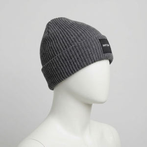 Gorro de Invierno de Punto Jacquard Reversible de Doble Cara con Etiqueta Bordada Personalizada, Etiqueta Colgante Personalizada - Product Image 4