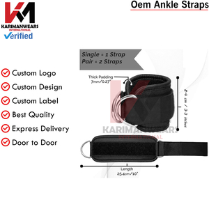 Correa de Tobillo para Máquina de Cable de Gimnasio, Tobillera para Ejercicios de Glúteos, Extensiones de Piernas, Abducción de Cadera y Glúteos - Product Image 4