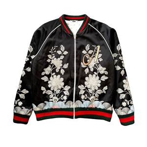 Chaqueta bomber personalizada con bordado, ropa de abrigo de moda ligera, fabricante de ropa de calle OEM/ODM - Product Image 1