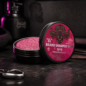 Shampoing Solide Format Voyage pour Barbe Homme 60g en Boîte Aluminium – Nettoyant Barbe Naturel Compact aux Huiles Nourrissantes pour la Salle de Sport et les Voyages - Product Image 1