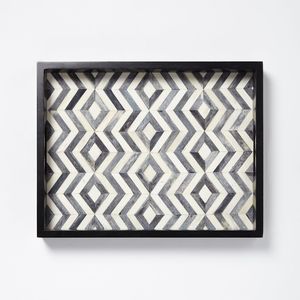 Luxueux plateau de service en incrustation d'os indien beau plateau décoratif pour la maison hôtel motel à prix - Product Image 2