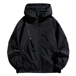 Men's Breathable <b>Waterproof</b> Softshell <b>Jacket</b> Water-Resistant for Outdoor Zipper Closure Windproof Softshell <b>Jacket</b> - Product Image 1