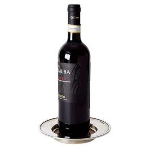 Posavasos de metal para botellas de vino, solución diaria para cocinas, comedores y bares, protege las superficies de goteos, derrames y humedad. - Product Image 2