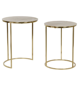 Mesa anidada superior redondeada de diseño personalizado, muebles de aspecto recién llegado, mesa anidada, sala de estar, muebles de oficina en casa - Product Image 2