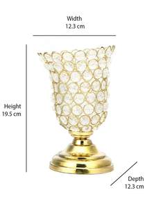 Meilleures ventes Porte-bougie en cristal fait main, idéal pour la décoration de table de mariage, porte-bougie élégant à un prix abordable - Product Image 3