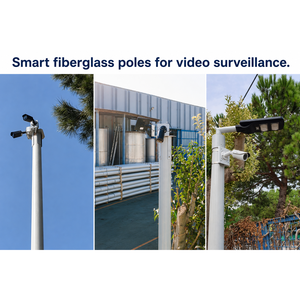 Palo in composito di fibra di vetro (FRP/GFRP/GRP) per illuminazione stradale, torri di telecomunicazione 5G/Smart City e accessori - Product Image 2
