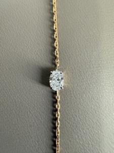 ขายส่ง0.25 CT สร้อยข้อมือเพชรรูปไข่14K & 18K เครื่องประดับแฟชั่นทุกวันกำไลยอดนิยม - Product Image 6