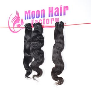 Lot de cheveux indiens bruts de temple, qualité Bodywave, double trame, ondulation profonde, cuticules alignées, couleur naturelle noire, par Export - Product Image 3