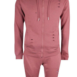 Conjunto de Chándal Deportivo para Hombre, Diseño Nuevo, Patrón Sólido, Estilo Desgastado, Venta Directa de Fábrica - Product Image 6