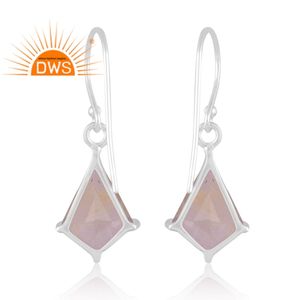 Vente chaude Fine Sterling Silver Natural Golden Rutile Gemstone Dangle Boucle d'oreille Fabricant de bijoux personnalisés - Product Image 1