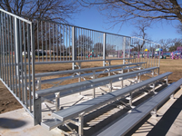 Usine Tribune 3 rangées Portable stade extérieur intérieur tribune aluminium Baseball métal gradins sièges à vendre