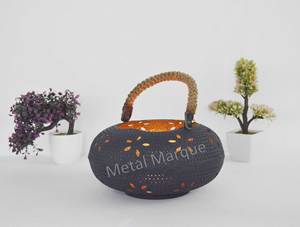 Estilo indio hecho a mano diseño láser estrella recorte linterna elegante oro linterna hogar Navidad decorativo elegante estilo moderno linterna - Product Image 5