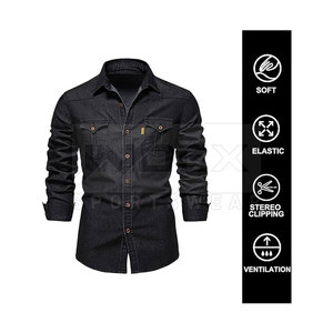 Best Material Made <b>Men</b> <b>Jeans</b> <b>Shirts</b> Soft Fabric <b>Men</b> <b>Jeans</b> <b>Shirts</b> Adults Wear <b>Men</b> <b>Jeans</b> <b>Shirts</b> - Product Image 4