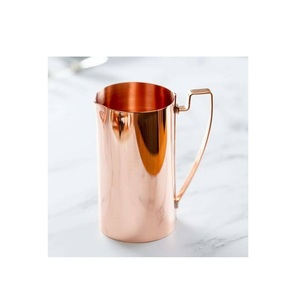 Ustensiles de cuisine pour la maison tasse en cuivre pur de table avec poignée nouveaux styles meilleur design bon vernis pour boissons cruche en cuivre taille personnalisée - Product Image 1