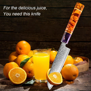 Venta al por mayor pedidos a granel personalizados OEM ODM servicio cuchillo Damasco acero cocina cuchillos hoja afilada profesional pelar fruta cuchillo - Product Image 4